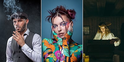 Photographe de portrait en lumière artificielle à Nantes : en studio ou à domicile.