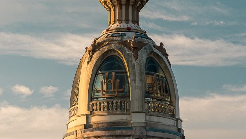 Sommet de la tour LU- lieu unique, patrimoine de nantes 
