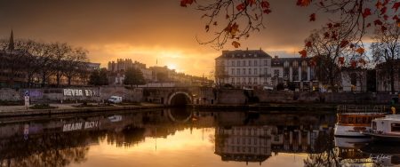 Levé du soleil sur l'Erdre