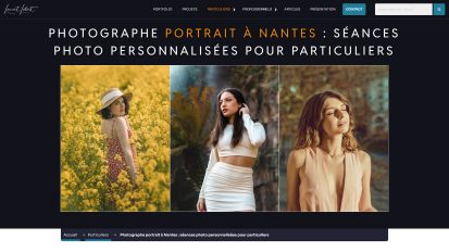 Capture d'écran site web "laurent letort.com"