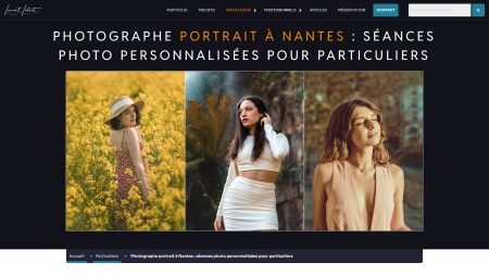 Capture d'écran site web "laurent letort.com"