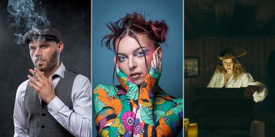 3 portraits réalisés en studio à Nantes